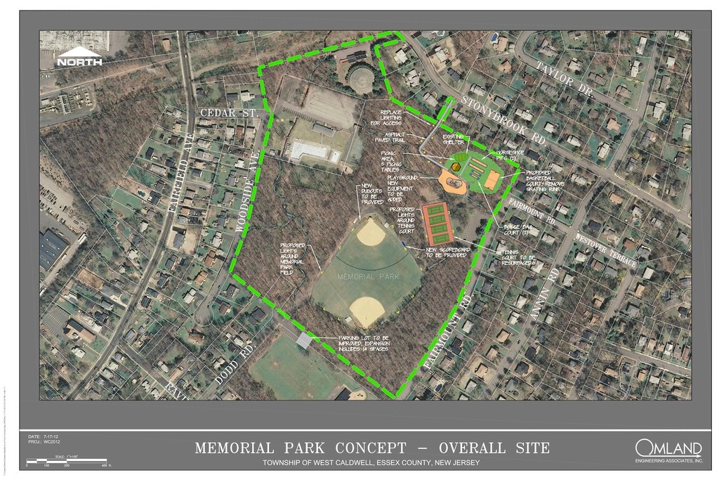 A rendering of the Memorial Park concept.