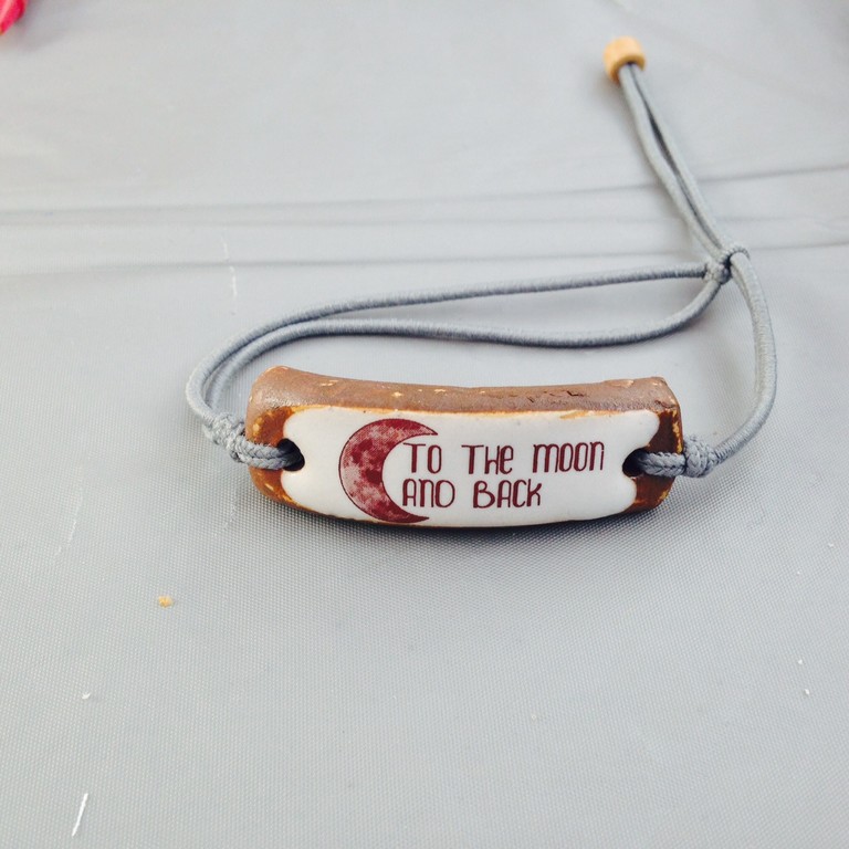This hand made bracelet was sold at the 5K run today. The saying offers a message of hope - that nothing, including finding a cure  for this deadly brain cancer, is impossible.