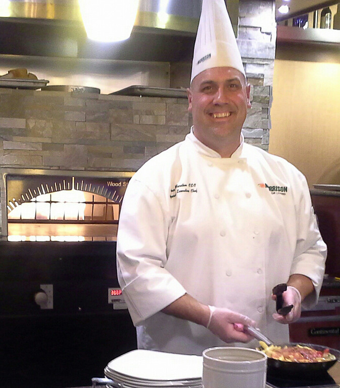 Chef Arthur is happy to offer delicious food for the residents at Crane's Mill.