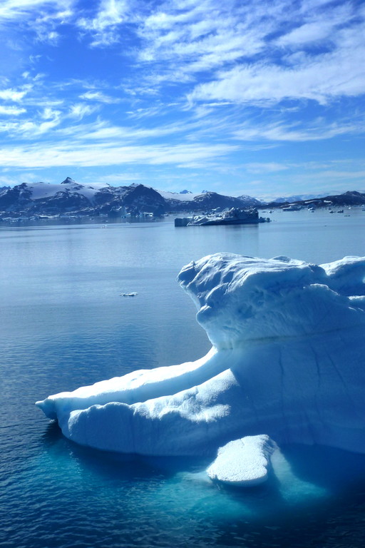 Antony Long, Photo.
Icebergs near Timiamuit, in southeastern Greenland.