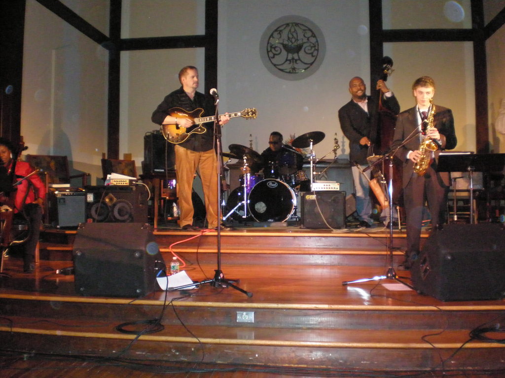 A moment from the benefit concert for Haiti on January 18 - Martin Luther King, Jr. Day - in Montclair.