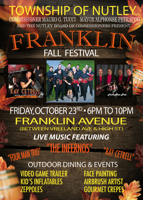 FRANKLIN FALL FESTIVAL SCHEDULED FOR TONIGHT OCTOBER 23 The Jersey
